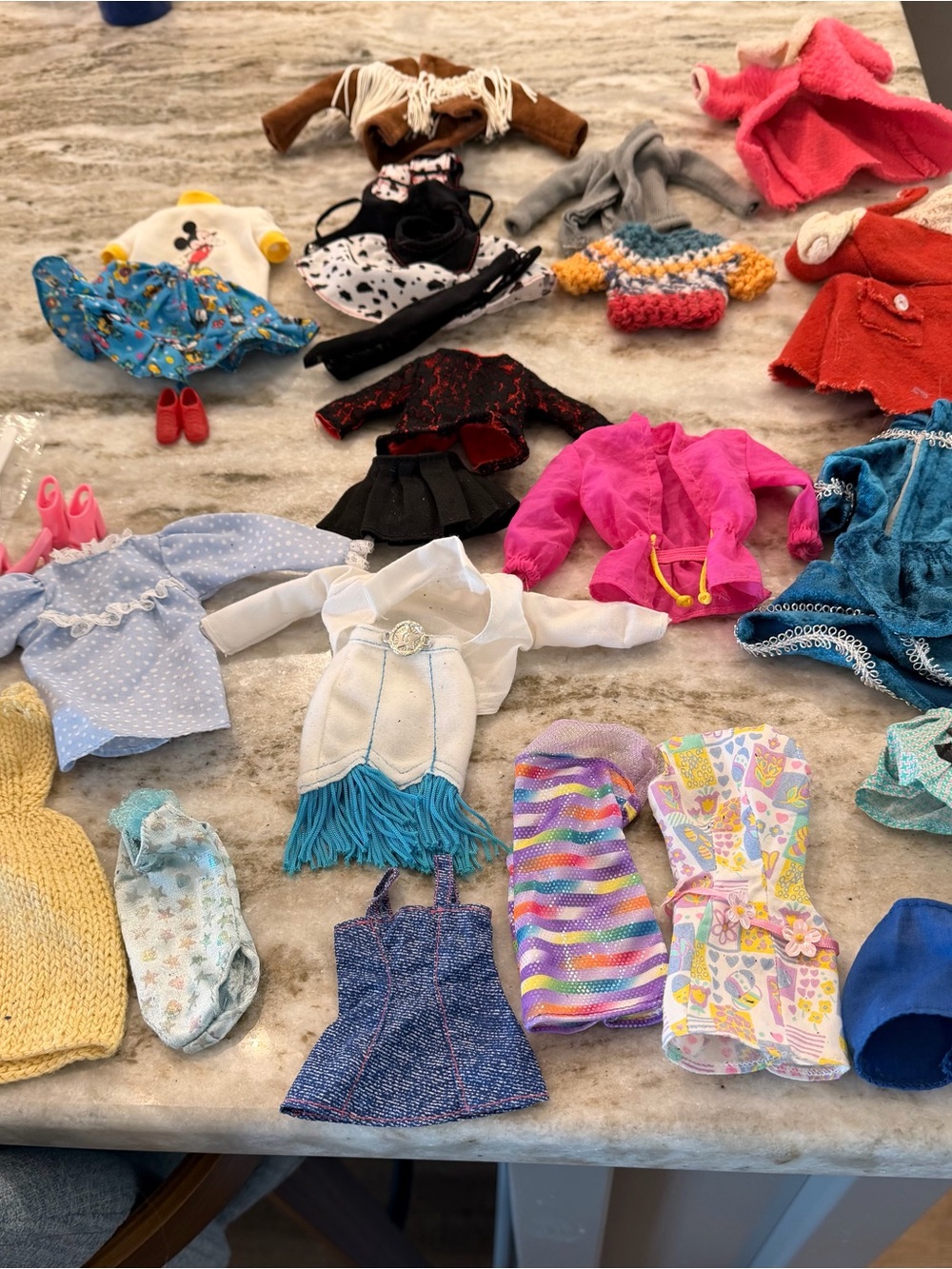 Mixed Assorted Doll Clothing Set in Multicolor - Unbranded & Some Barbie.